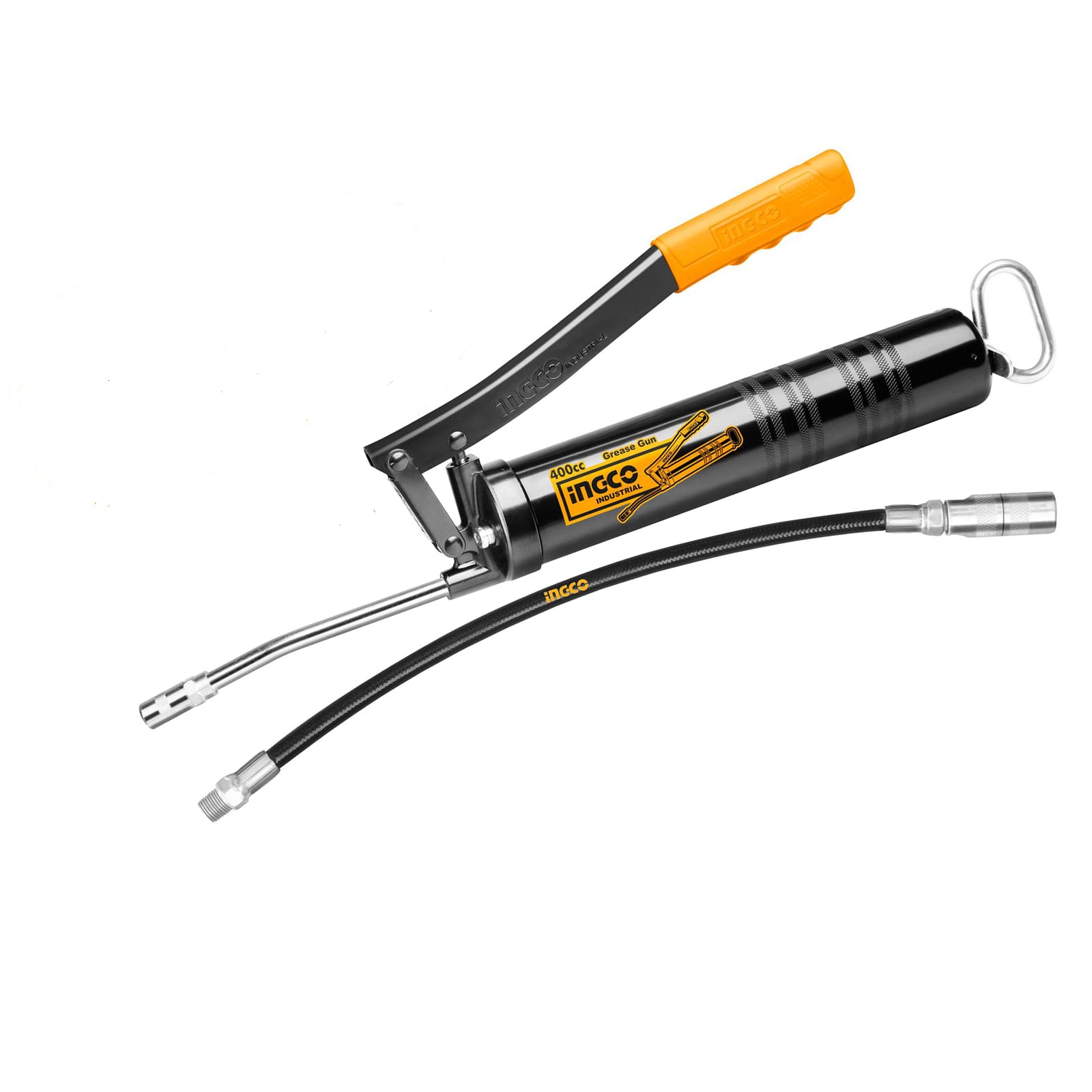 INGCO HeavyDuty Grease Gun, 10000 PSI Grease Guns, Heavy Duty Pistol
