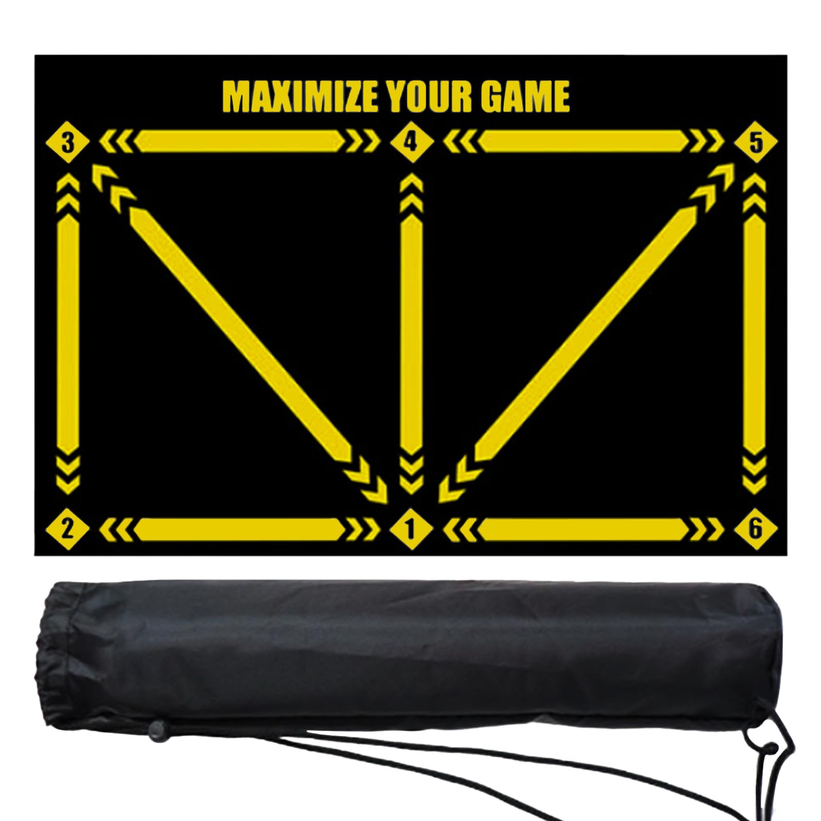 Soccer Training Mat XL 90x60cm for Dribble Ball Control Footwork