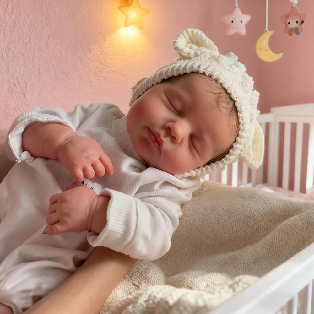 Zero pam Realistic Silicone Sleeping Reborn Baby Dolls That Look Real 20 Inch Life Like Anatomically Correct Newborn Size Baby Doll Full Body Vinyl Lovely Reborn Soft Babies - Image 4