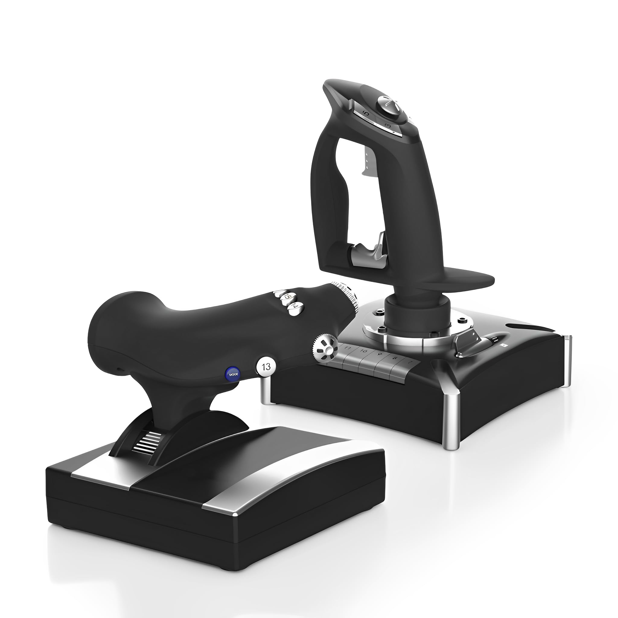 LICAEVEY H.O.T.AS Kontroler Symulatora Lotu z Wibracjami, Kompatybilny z serią X/s, Jeden i Wygrywa 7/8/10/11 PC - Joystick i Kontrola Przepustnicy