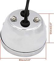 Vista 6 de 2 luces traseras LED vintage Duolamp de 12 V, indicador de parada trasera con luz de funcionamiento, intermitentes, lámpara de matrícula, lente