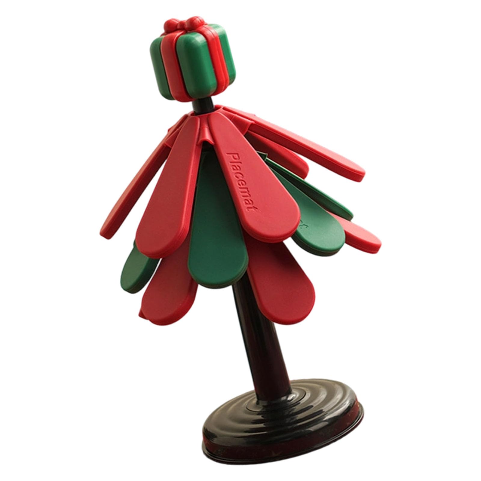 Holiday Heatproof Trivet Christmas Tree Coasters Pad for Dining Table Decorative Settings Holiday Dining Table Protector