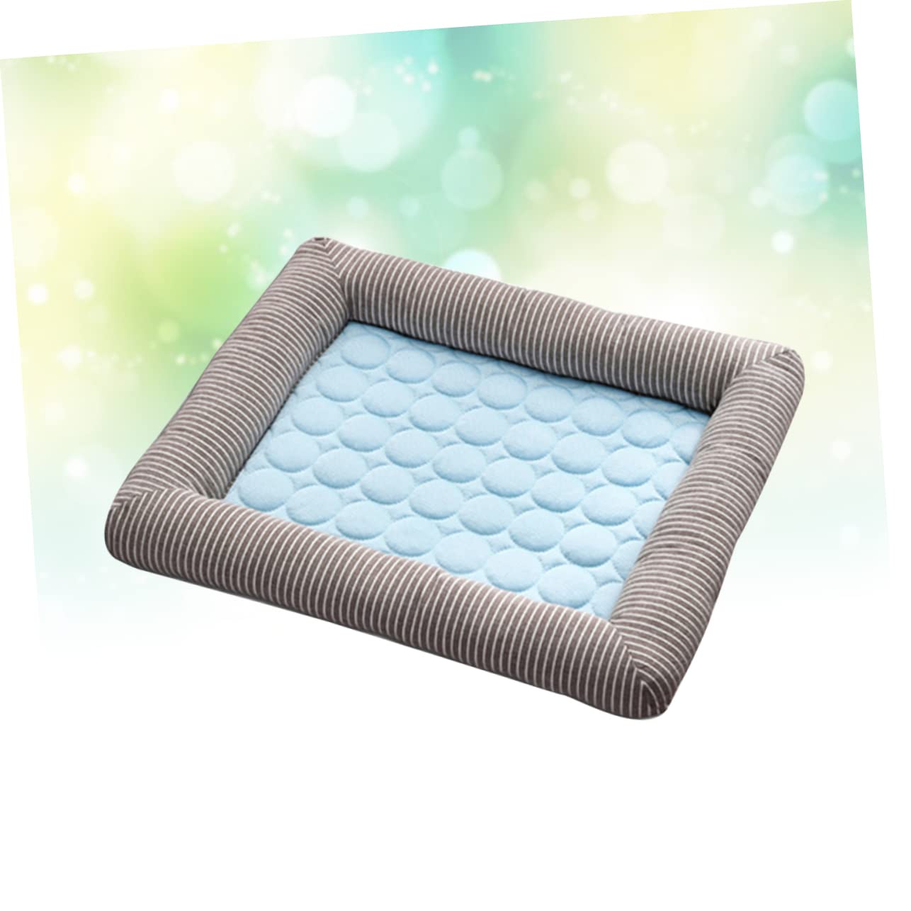 INOOMP Cuscino Rinfrescante in Tela e Cotone Blu per Gatti e Animali Domestici Calda Lavabile e Sfoderabile per e Decorazione Casa