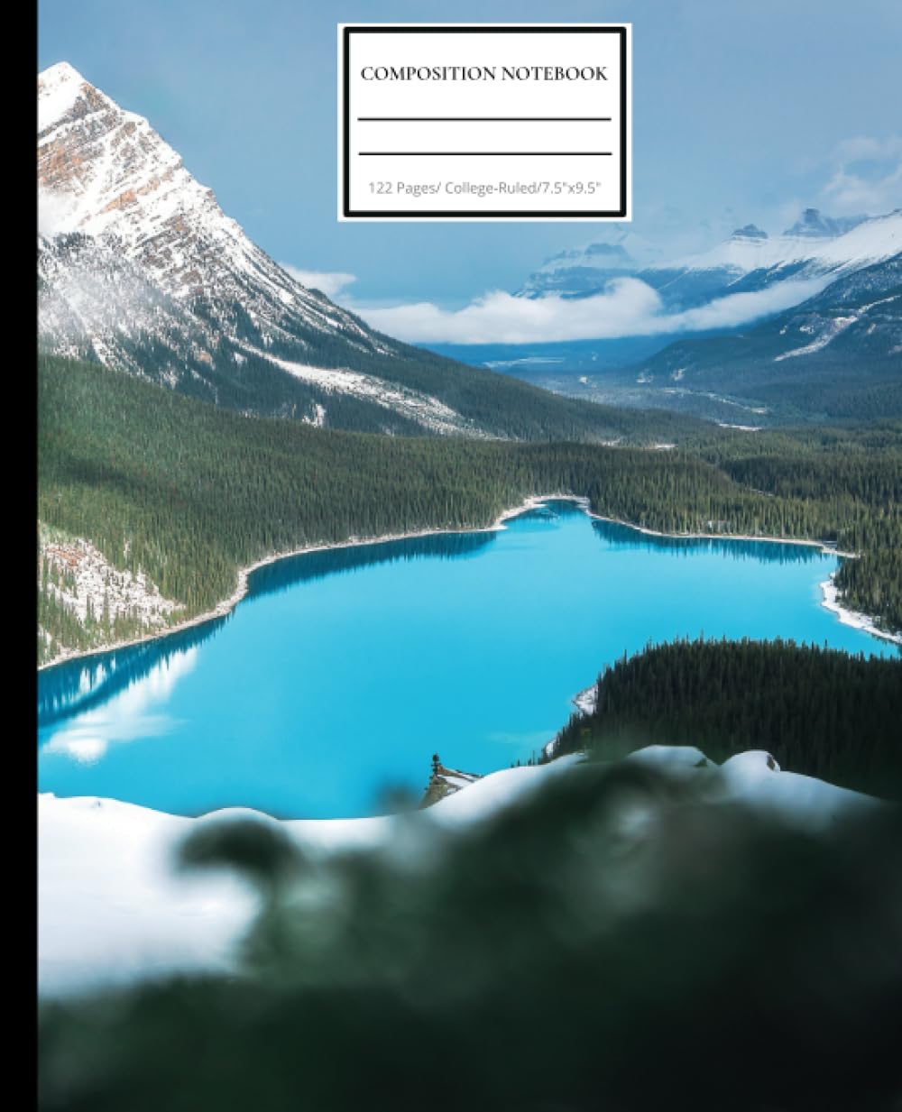 Peyto Lake Composition Book: Notebook, 122 pages, Banff, Canadian rockies