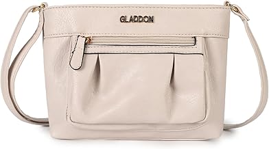Gladdon Shoulder Bags for Women, Crossbody Bags with Multi Pocket, Waterproof Vintage Handbag Messenger Bags Fashion Daily（Medium）