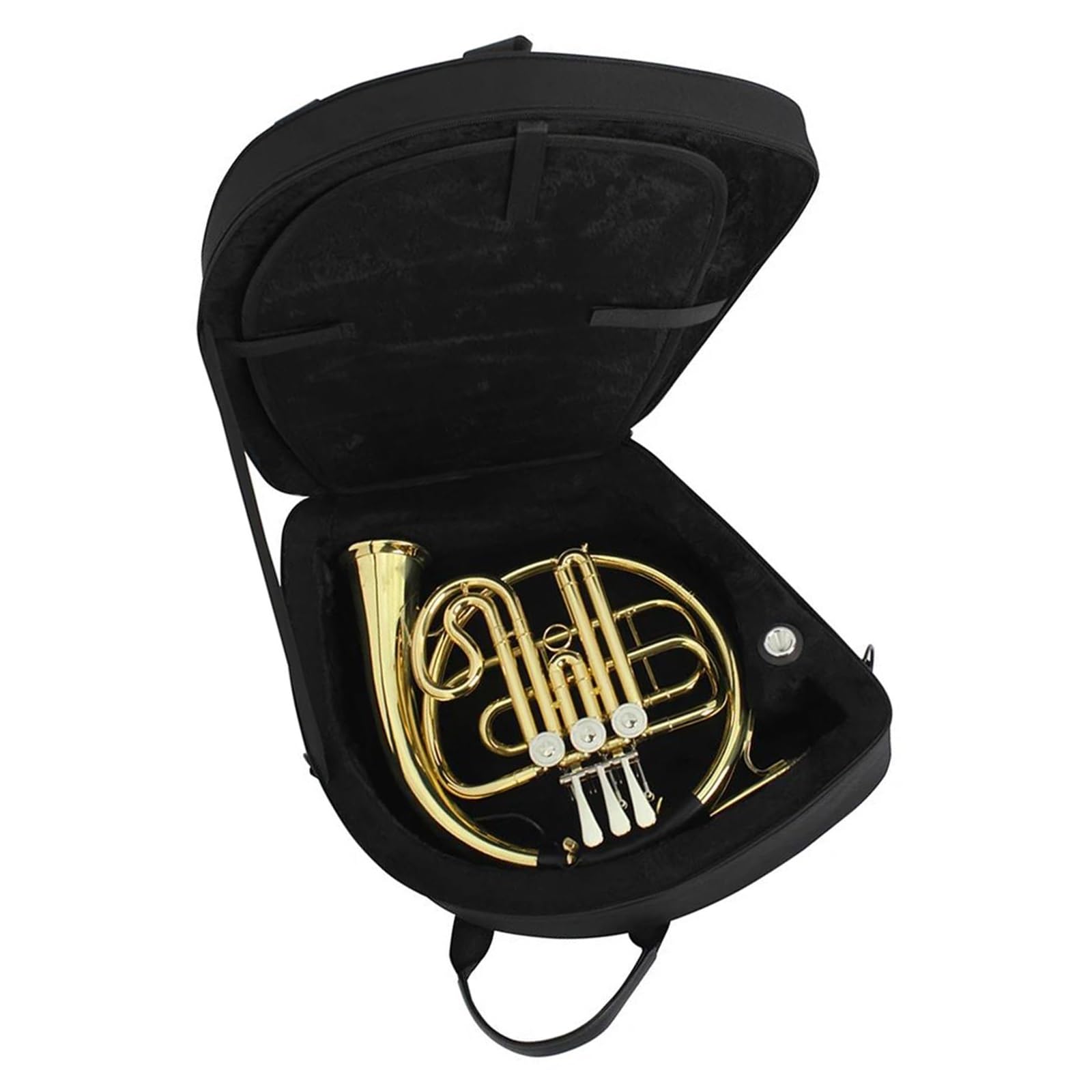 Róg Francuski Instrumenty Muzyczne 3 Klawisze Francuski Róg Bb Instrument Dęty Złoty Split Z Zestawem Akcesoriów