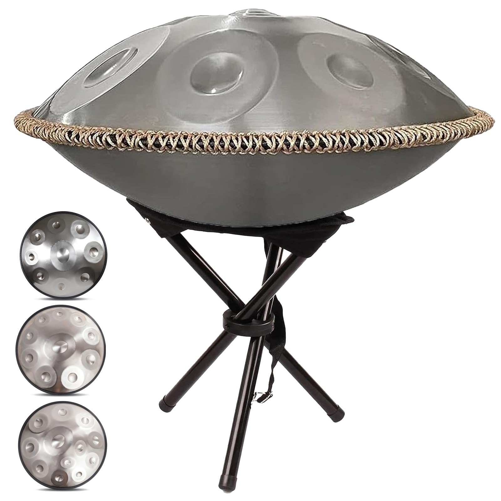 Handpan Drum 55cm - Instrument Percussion 9/10/12 Notes 432Hz/440Hz