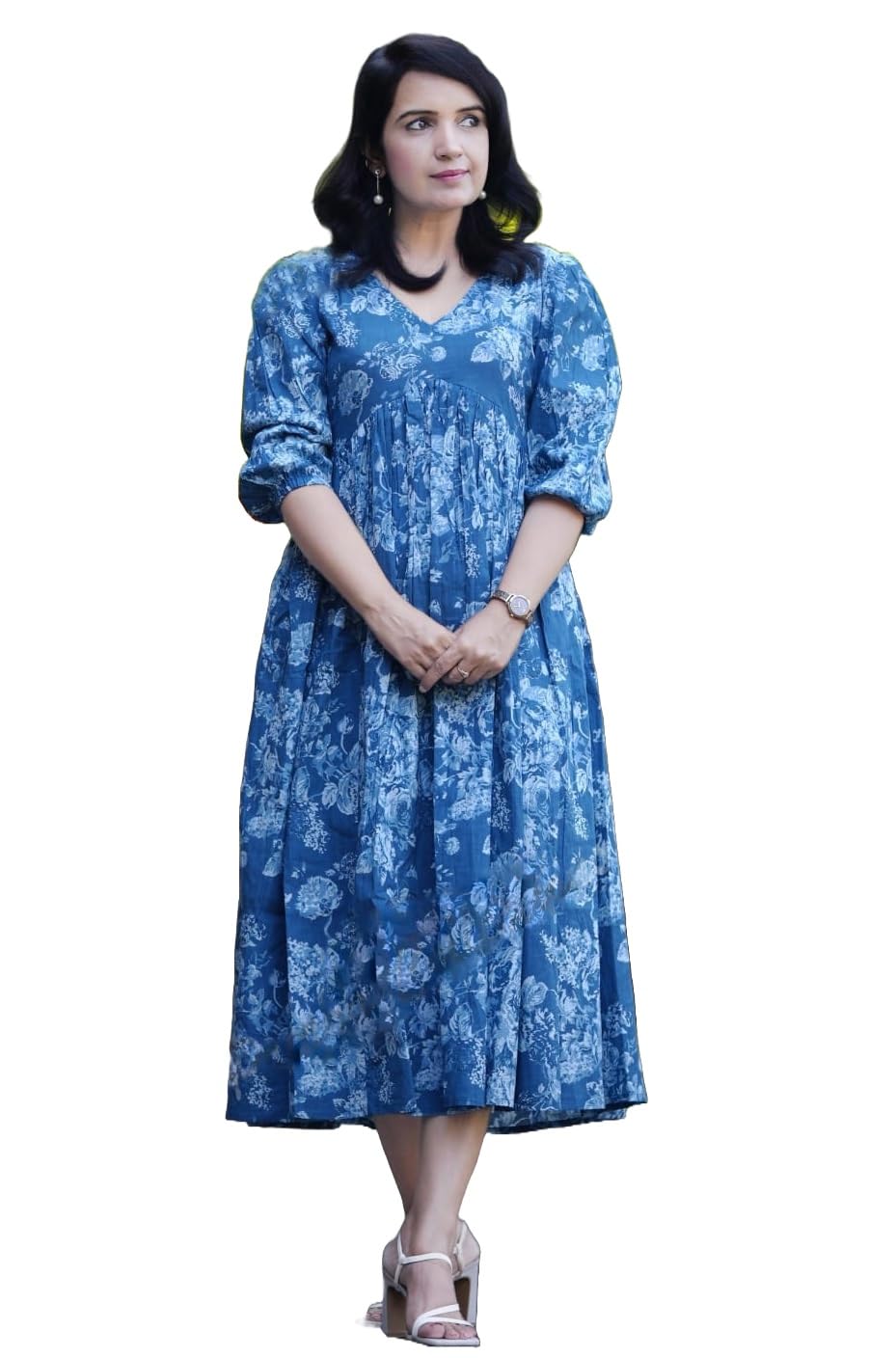 Nermosa Dresses For Women Stylish | One Piece Dress For Women Long | (In, Alpha, Xl, Regular, Navyblue)
