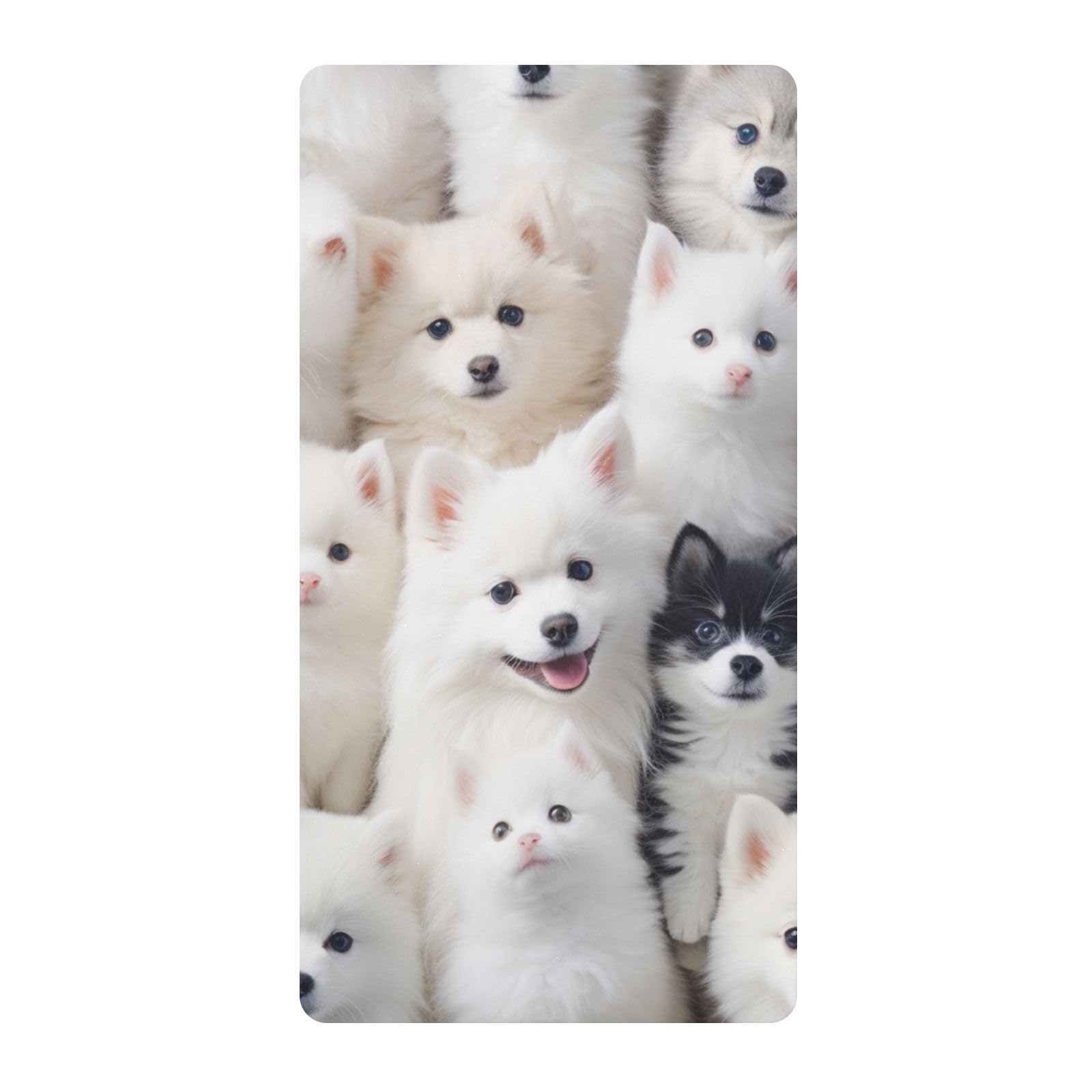 Little Animals Dogs Cats Toddler Crib Sheet Soft Cotton Baby Play Sheets Fitted for Mattress Playard