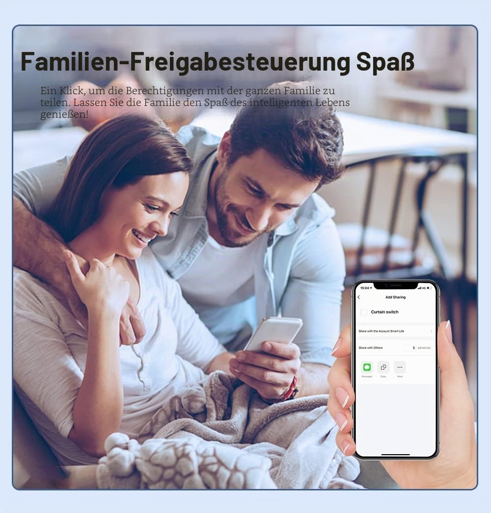 Zigbee Roller Shutter Switch, Taktschalter 16A für Elektrische Rollläden, Sprachsteuerung mit Alexa und Google Home, App Smart Life, Timer Switch 300 W