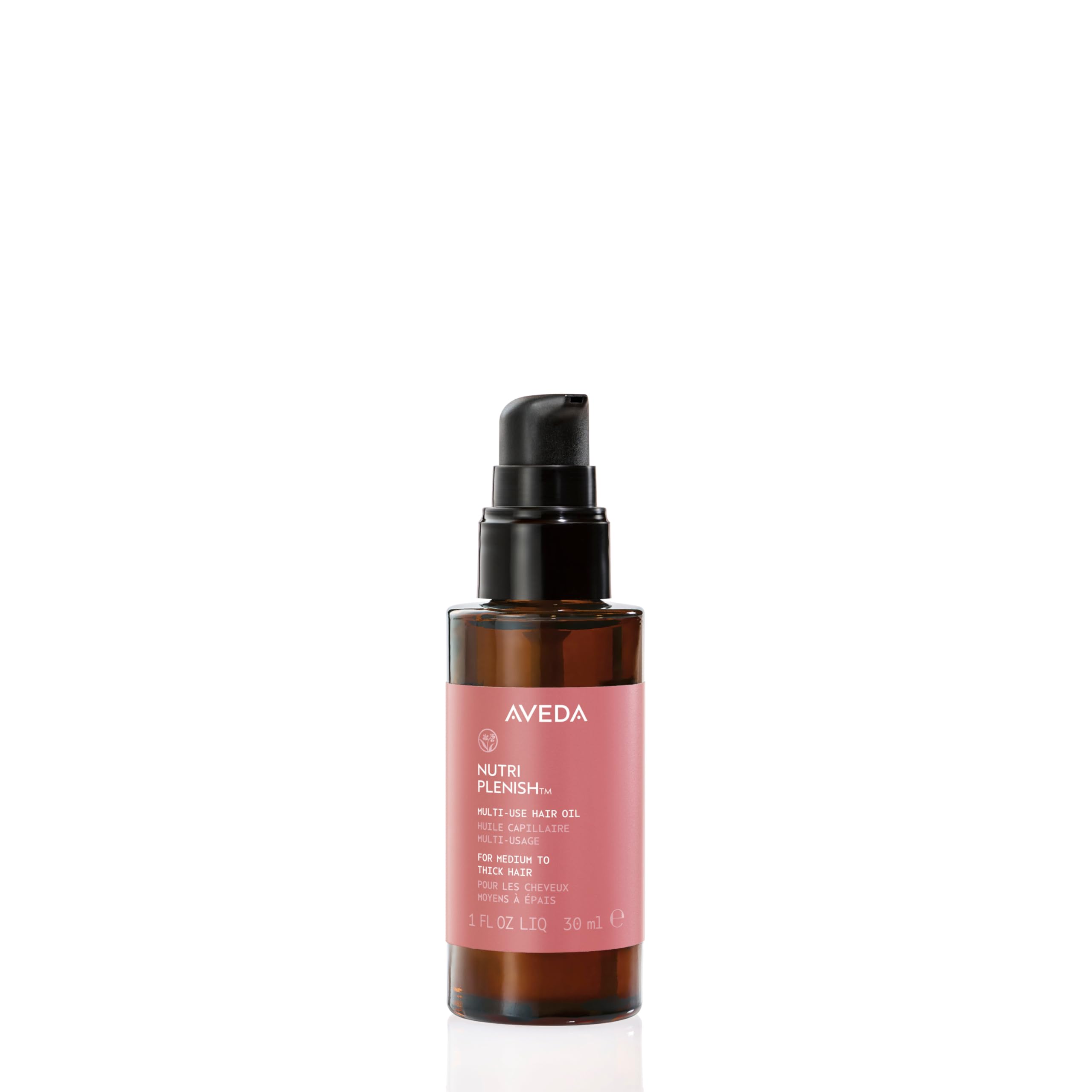 Aveda Nutriplenish Multi-Use Hair Oil | Pre-Shampoo Treatment, Styling, Overnight Oil, Leave-In Treatment | Hydrating Hair Oil | 100% Naturally Derived*, 1 Fl Oz