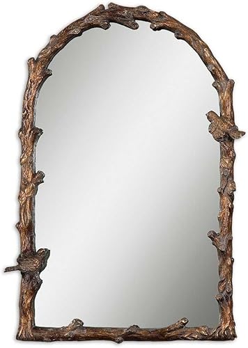 Paza - Espejo de arco de 36.75 pulgadas - 26.75 pulgadas de ancho por 2.5 pulgadas de profundidad