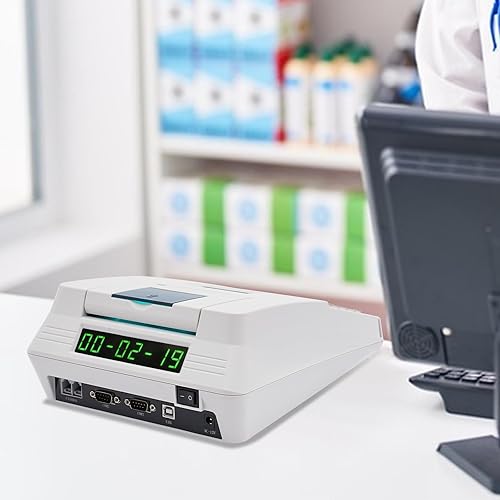 Miniatura 5 de Caja registradora, caja registradora electrónica 40W, sistema rectangular blanco de la caja registradora POS, caja registradora para pequeñas