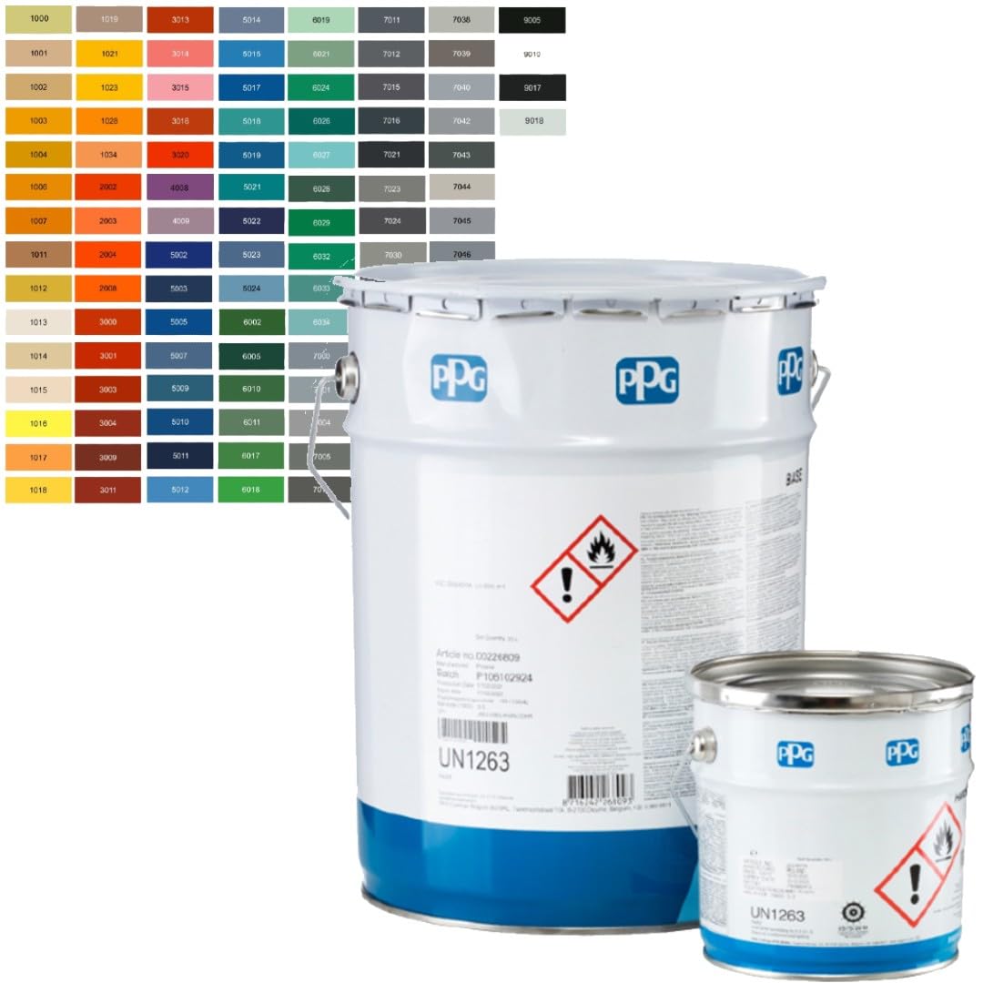 Pintura Suelos de Hormigón Garajes Revestimiento Resina Epoxi PPG Sigmacover 456 - Pintura para hormigón (20 L)