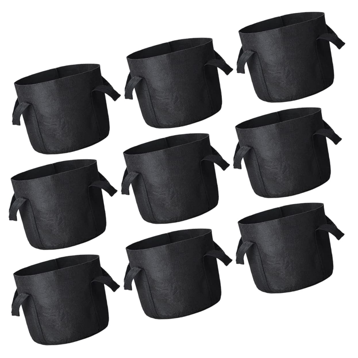 Lot De 9 Poches De Plantation en Feutre 20x25 Cm pour Culture Intérieure Et Extérieure Légumes Succulentes Drainage Lent Et Isolation Thermique