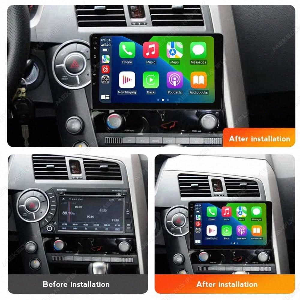 Ekran Carplay dla SsangYong Kyron Actyon 2005-2011 Z Bluetooth, Fm I Aux; Obsługa Mirror Link, Nawigacji Gps Oraz Sterowania Głosowego, 8 Rdzeń 8G+256G