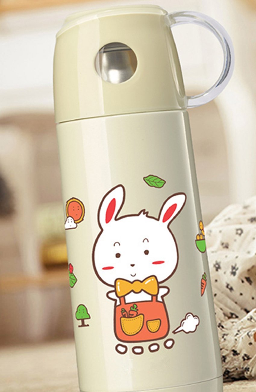 Los niños de aislamiento tazas casa estudiantes portátil carcasa de acero inoxidable con una taza de tazas de Creative