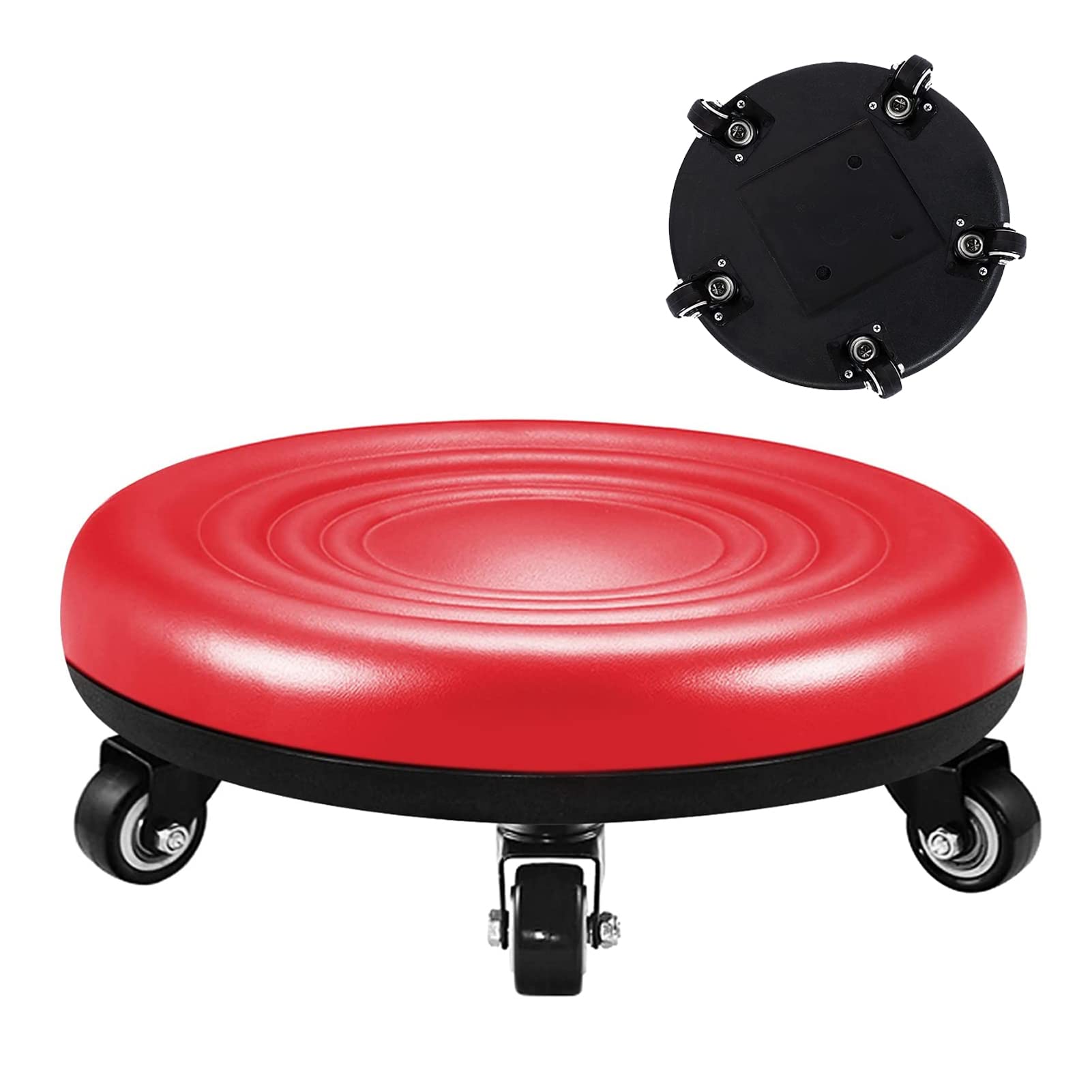 Sgabello Per Pedicure Con Ruote - Sedia Bassa Girevole Per Garage E Casa - Foto 7