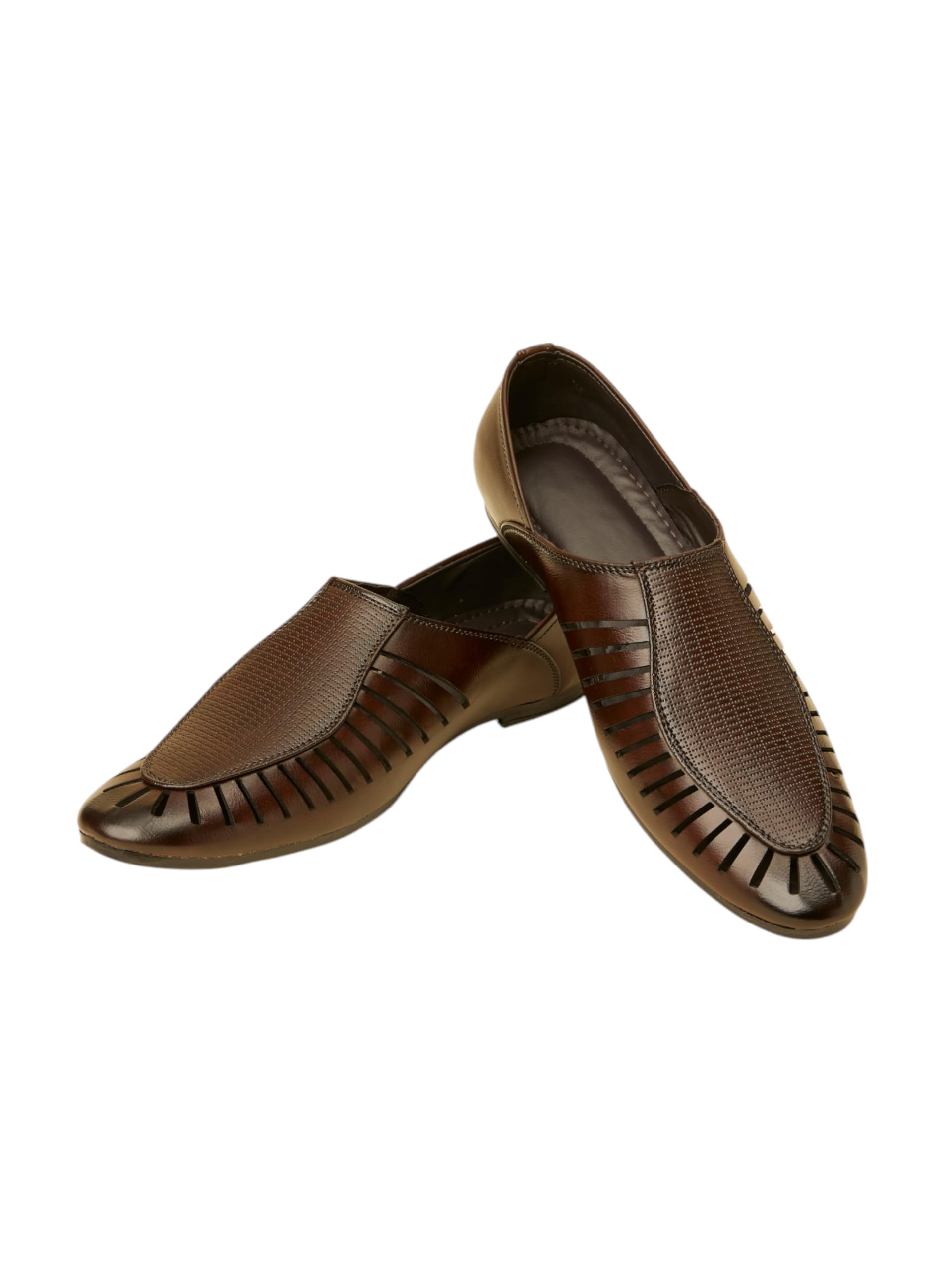 Men's Loafers Style Self Design Shoes| Ethnic Juttis and Mojaris-image-16