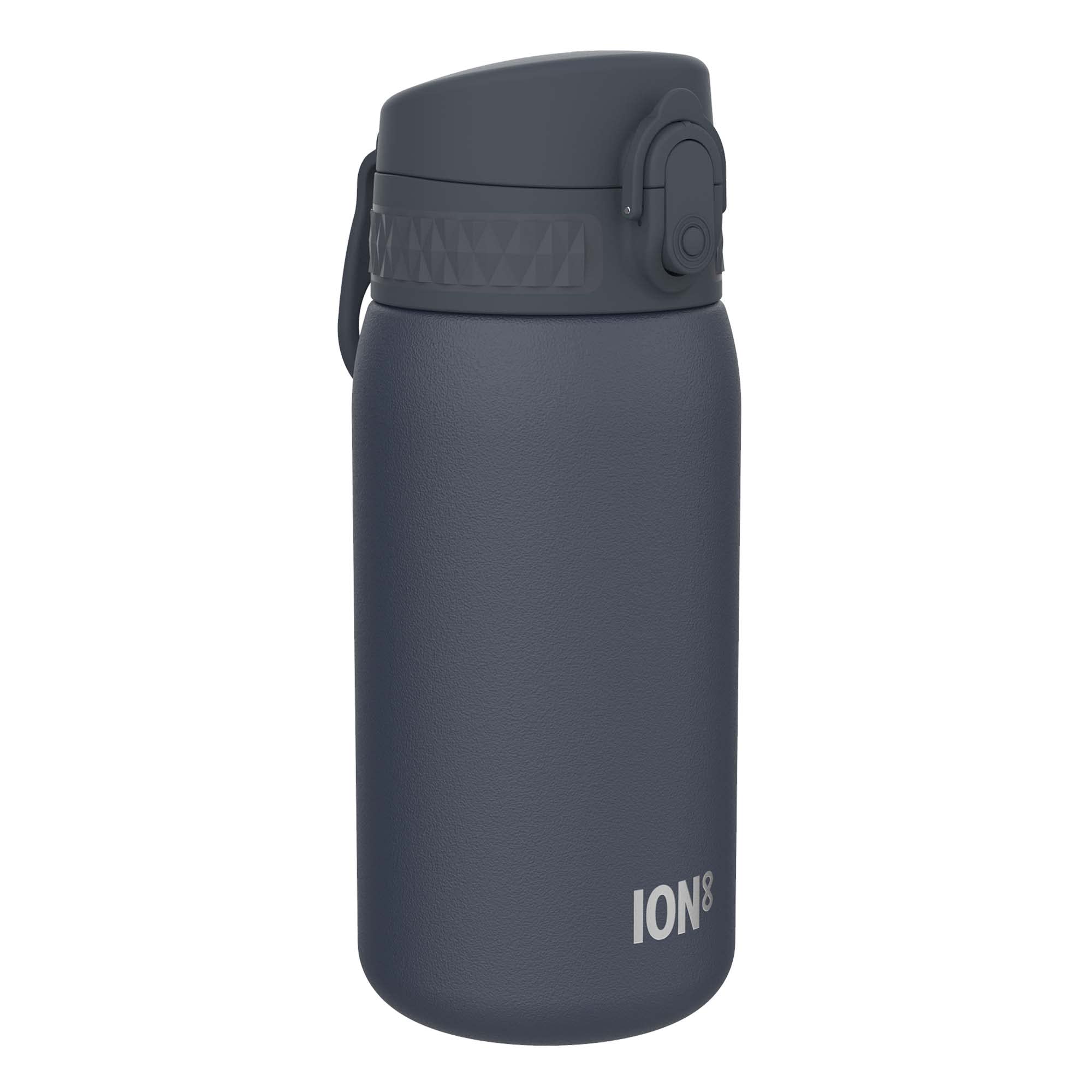 Ion8Vacuum Insulated Steel Water Bottle, 320 ml/11 oz, Leak Proof, Easy to Open, Secure Lock, Dishwasher Safe, Carry Handle, Metal Water Bottle, ThermoShield Stainless SteelClimatePartner certified
