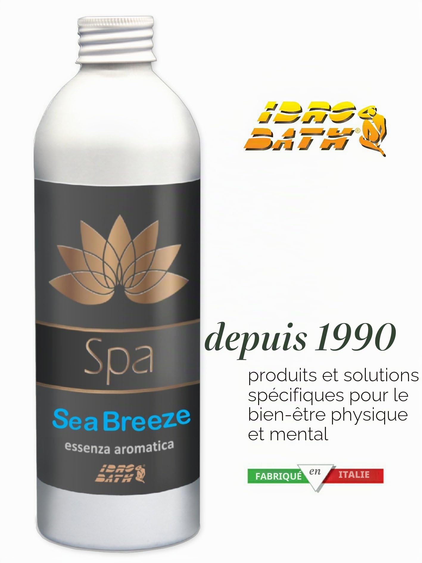 Idro Bath Set Aromatique Concentré Spa 5 pièces X 250 ML + gobelet doseur, Assortiment de senteurs Spa et hydromassage