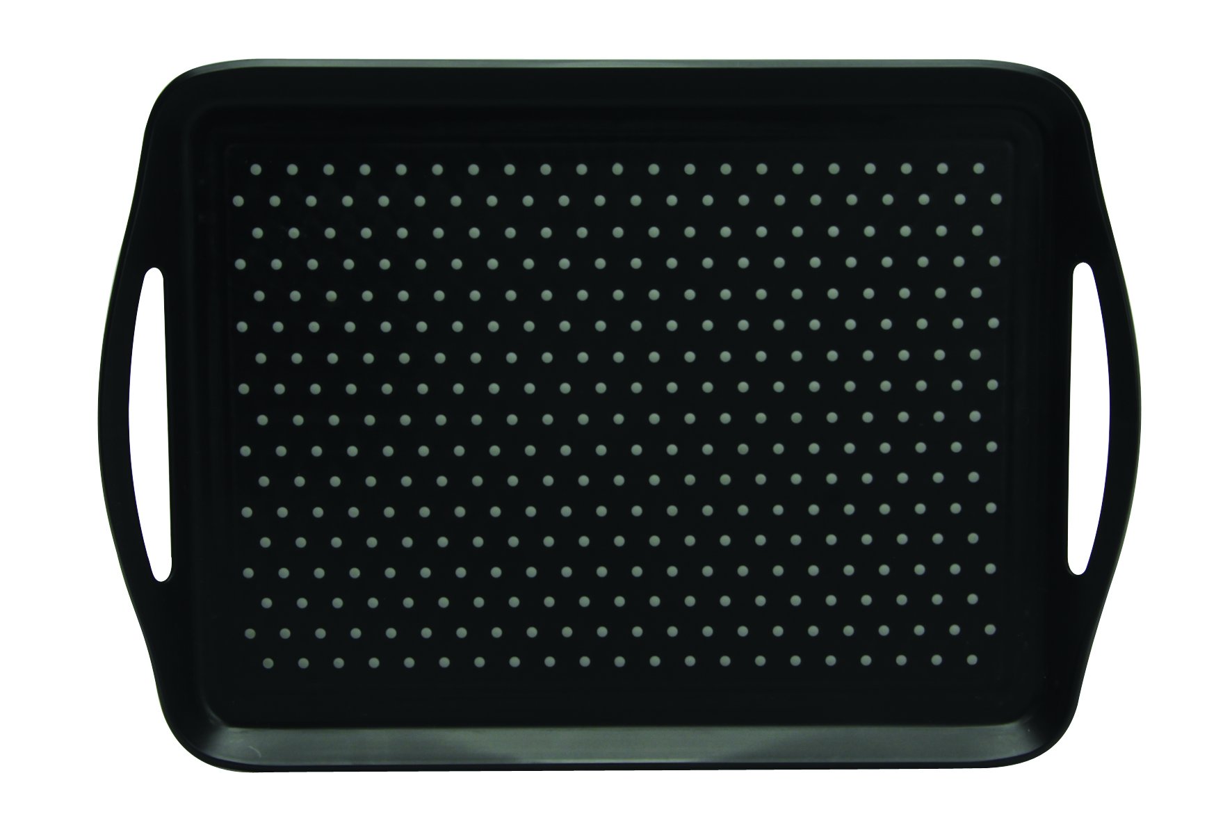 Quid Yoga 7097060 Non-Slip Tray - Plastic - 45.5 x 35.5 x 4.5 cm - Black
