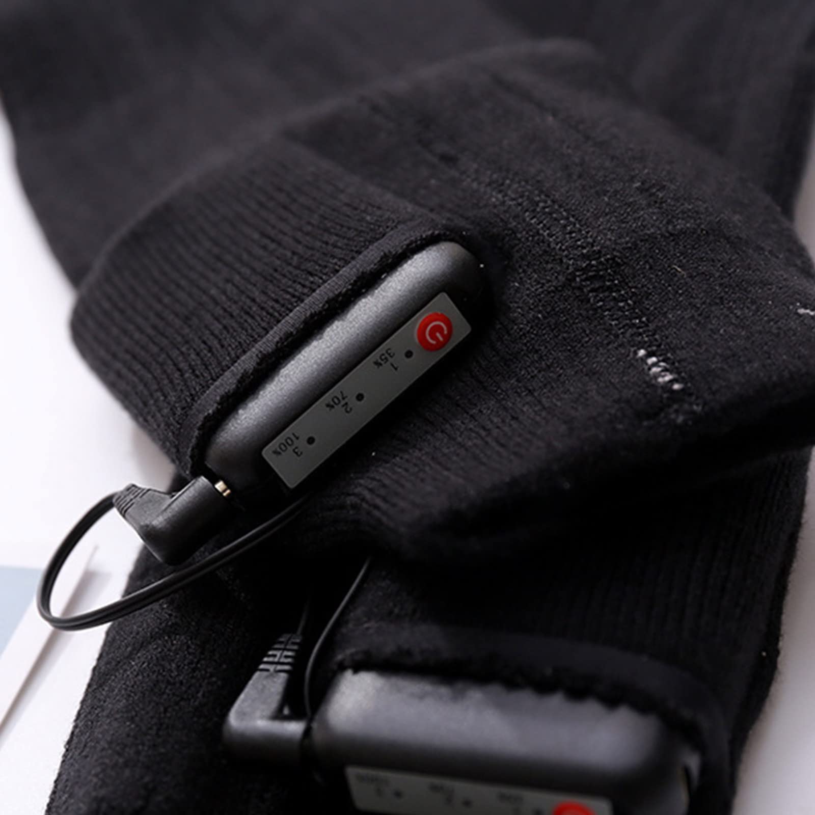 Chaussettes chauffantes électriques USB pour l ' hiver, chauffe-pieds pour cyclisme en plein air avec 3 niveaux de réglage de la température pour femmes et hommes, chaussettes chauffantes électriques