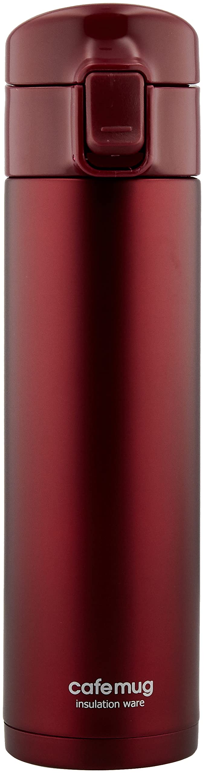 Pearl Metal HB-4036 Mug Bottle, Red, 11.8 fl oz (350 ml), 11.8 fl oz (350 ml), Cafe Mug One Touch