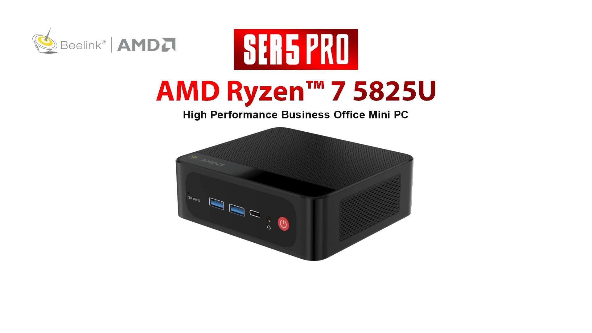 Amazon.com: Beelink Mini PC SER5 Pro, AMD Ryzen 7 5825U (Up to 4.5