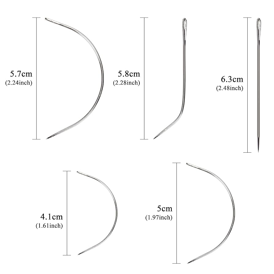 Amazon.com: Lusecarl Needle and Thread for Hair Extensions 3