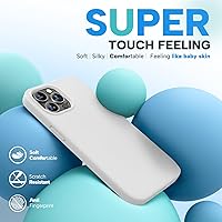 Vista 70 de Miracase Funda diseñada para iPhone 13 Pro Max con protector de pantalla, [forro de microfibra suave antiarañazos], funda protectora de silicona