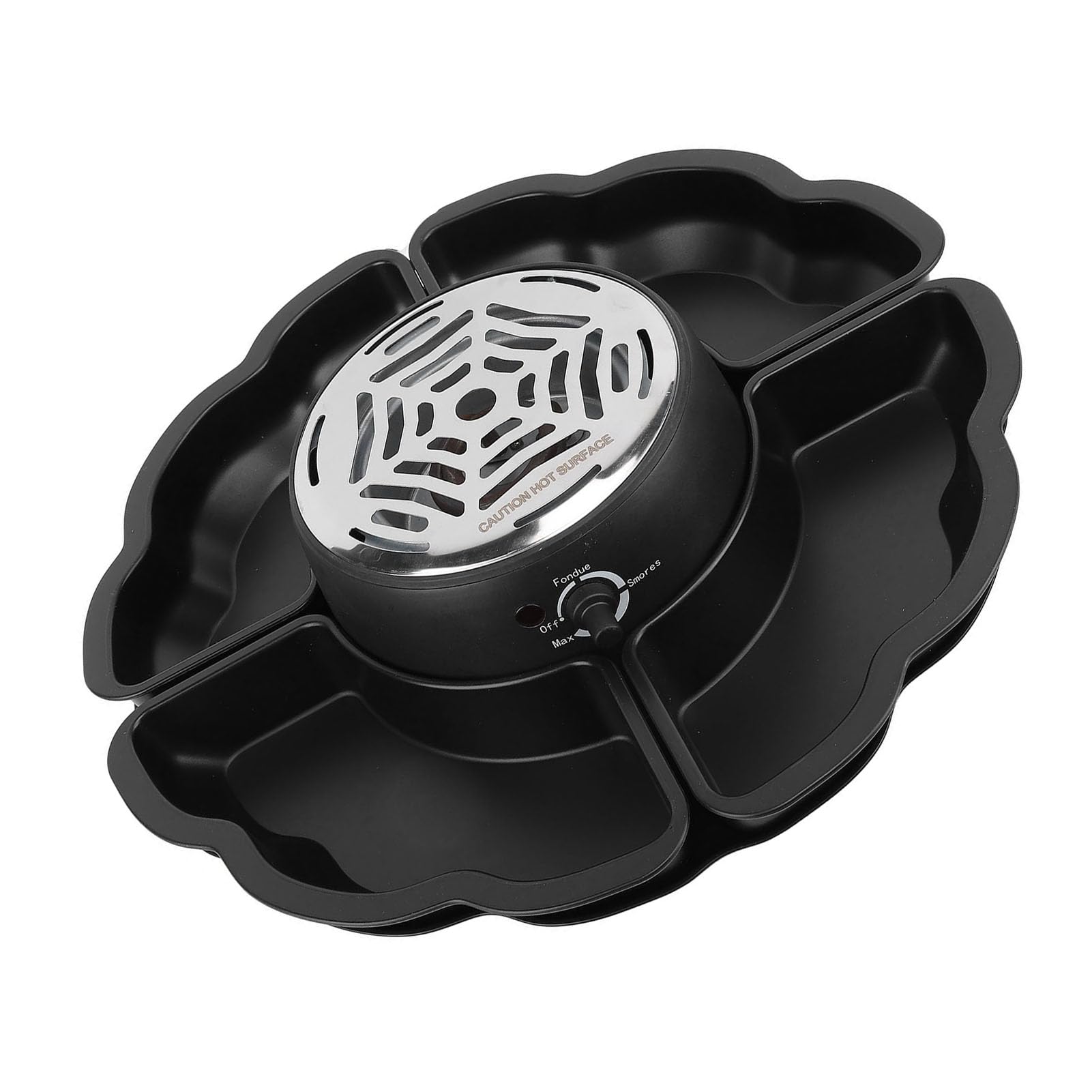 Kit Eléctrico de Fondue de Chocolate y Tostador de S'mores para Mesa, con Bandejas Desmontables, Ideal para Noches de Cine, Citas y Juegos en Interiores (Compatible con Marcas