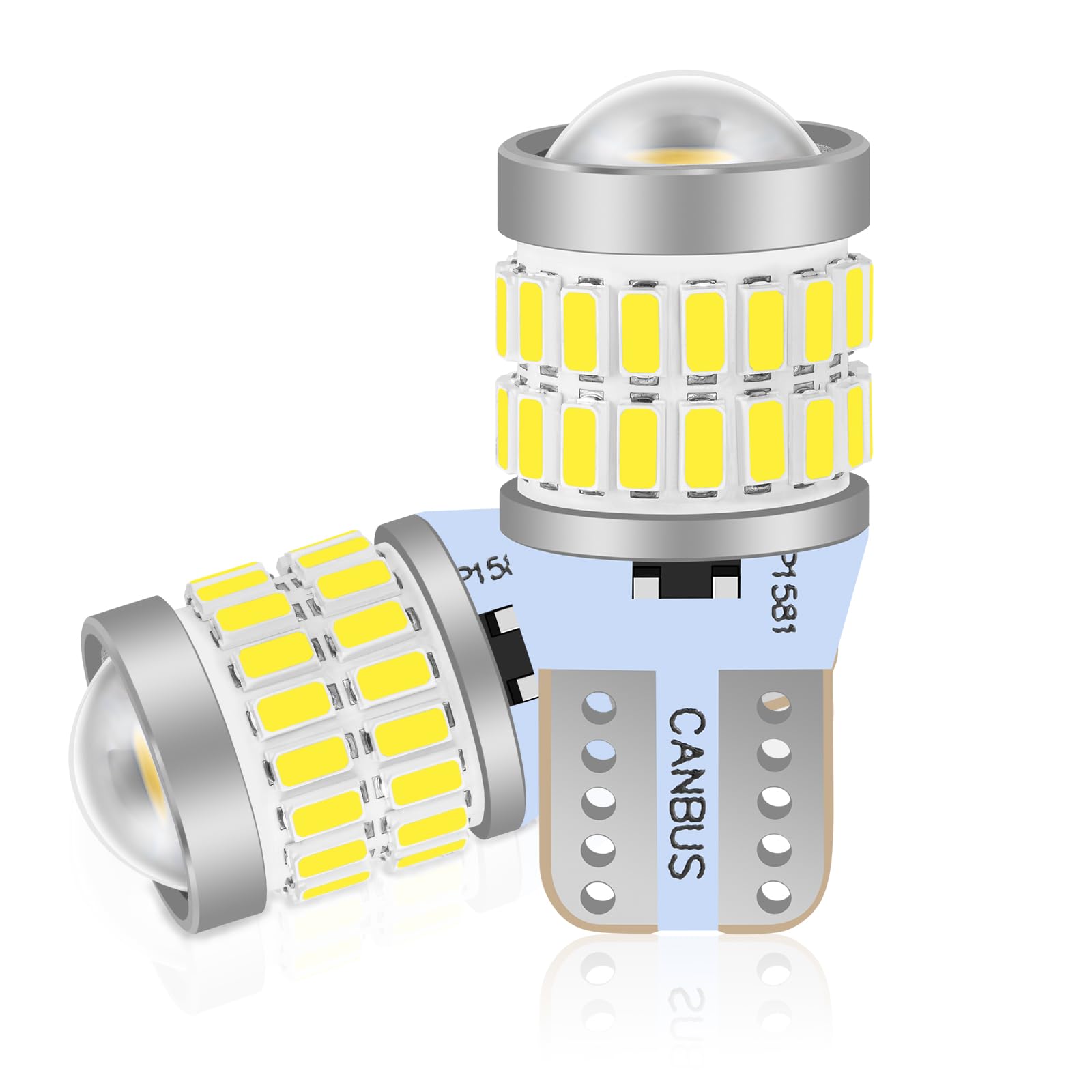 XELORD Lampadina W5W T10 LED 6000K Bianco Super Bright 168 282,Versione Aggiornata,Per Interni Auto Luce a Cuneo,a Cupola,di Lettura Luci Targa e di Posizione DC 12V,2PCS