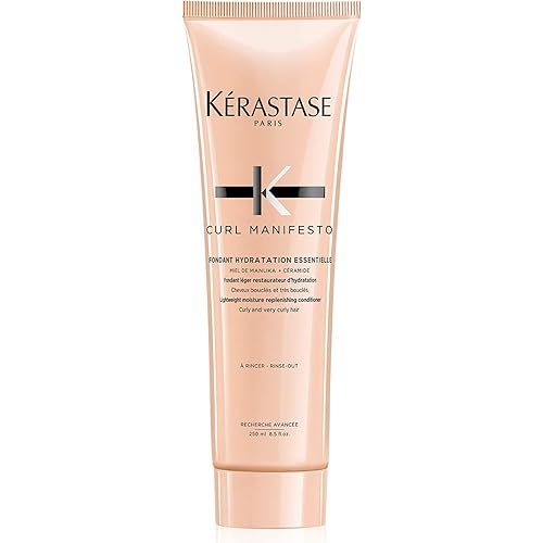 KÉRASTASE Curl Manifesto Hydratation Essentielle Conditioner, Lightweight Conditioner, Detangles, Smooths & Prevents Frizz for All Wavy, Very Curly & Coily Hair, 8.5 Fl Oz