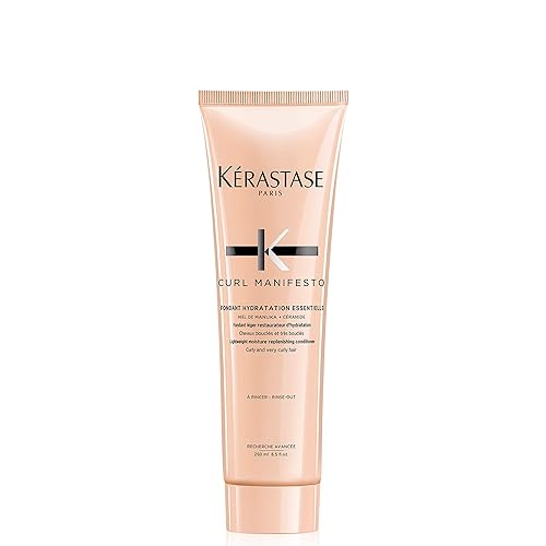 KÉRASTASE Curl Manifesto Hydratation Essentielle Acondicionador, acondicionador ligero, desenreda, suaviza y previene el encrespamiento para todo
