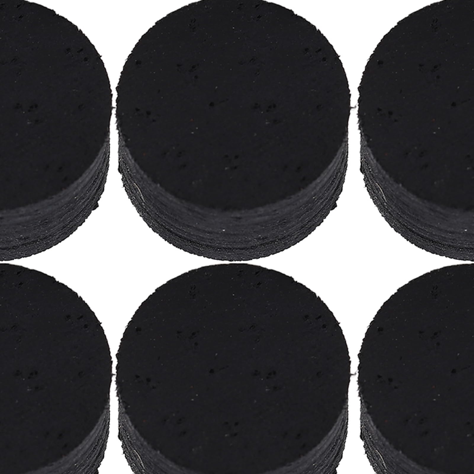 Gavigain Premium PU Leather Cue Tips 14mm, Sturdy, Smooth, Pool and Billiard Tip Replacement Pack, Ideal for Accuracy and Control (M)