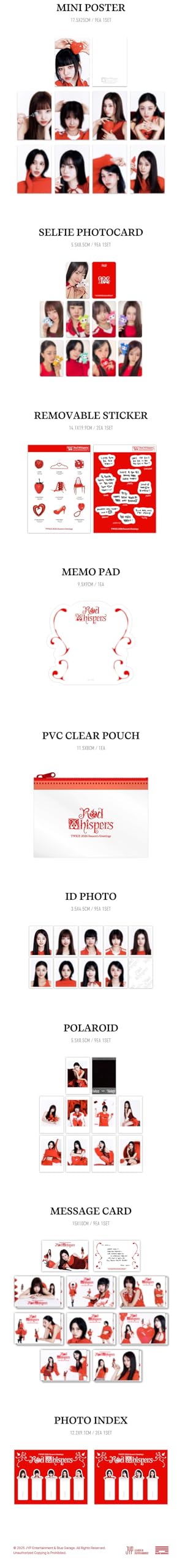 Twice Season's Greetings 2026 Livre photo Red Whiffers