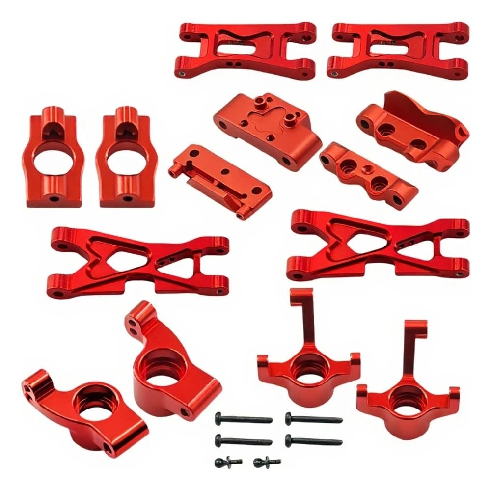 Achsschenkel C-Naben Aufhängungsarme Schott for BT-Upgrades Teile 1/24 Zubehör Rc Car(Rood)