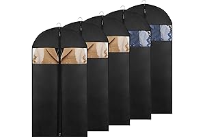 5 Pack - Moucas 43" Black Suit Covers - For Travel &...