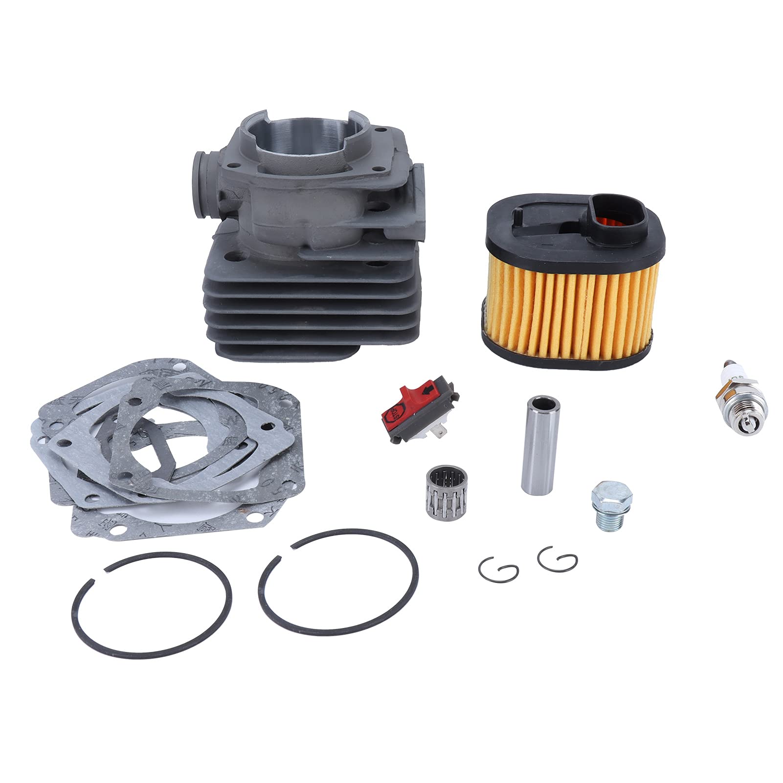 Aramox Zestaw Tłoka Cylindra, Cylinder Piły łańcuchowej ze Stopu Aluminium ze świecą zapłonową i Filtrem, Części Zamienne do 372 XP 362 365 371, dla Użytkowników Zajmujących się naprawą pił Ogrodowych
