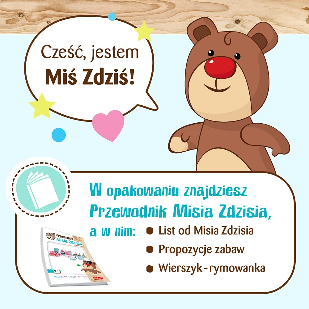 Trefl Tablica Mój Dzień Drewniana Zabawka dla Dzieci od 3 lat