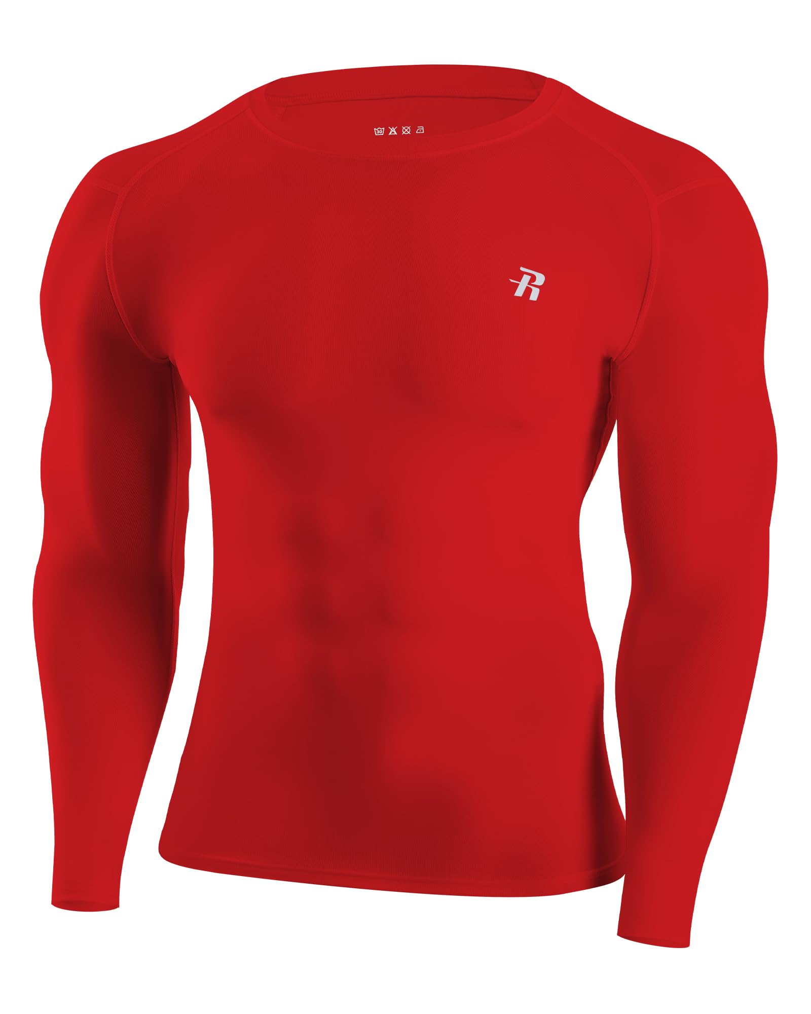 Runhit Long Sleeve Compression Shirts for Men, UPF 50+ Men's Compression Shirts, Running Athletic Workout Rash Guard