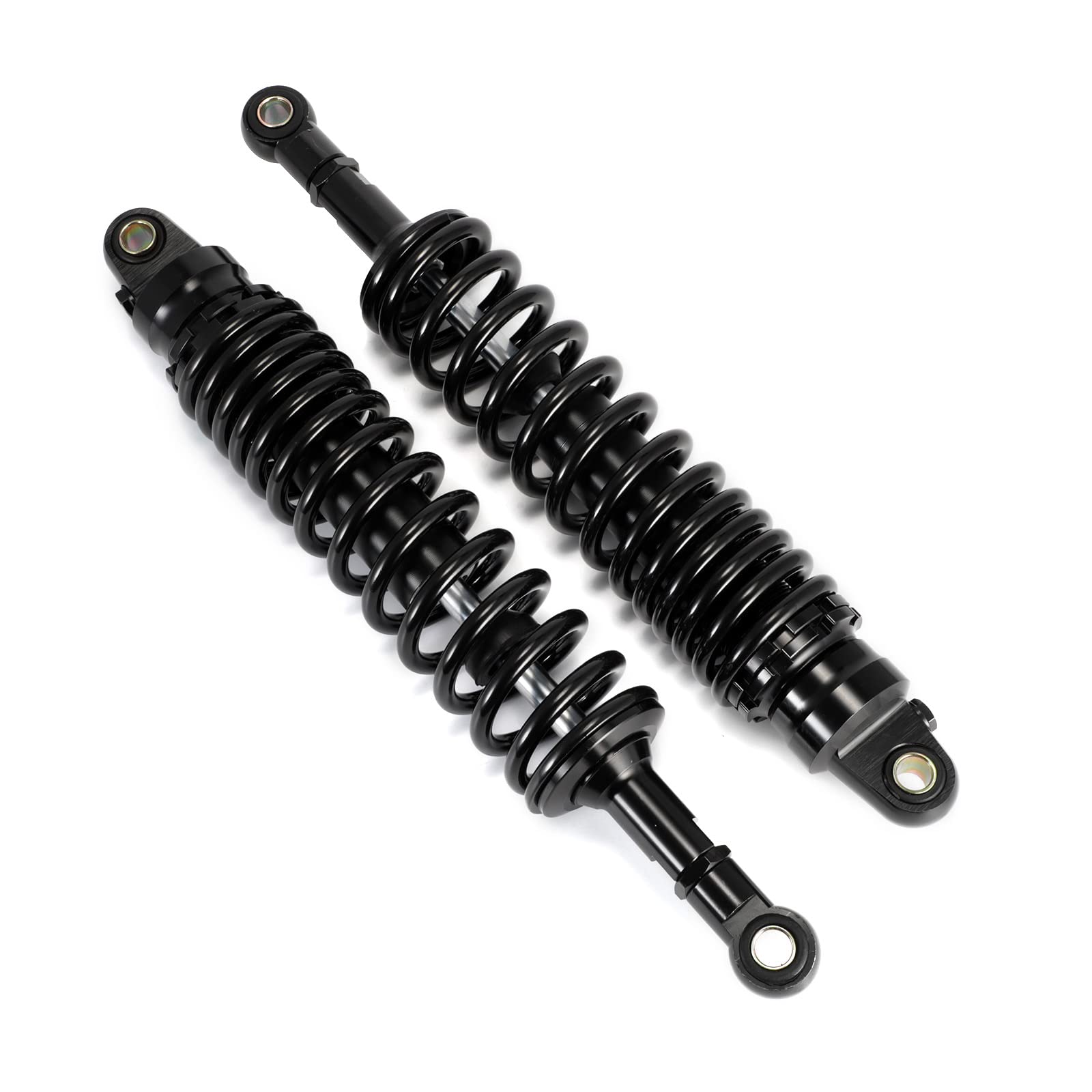 Universale Ammortizzatori Posteriori 8mm Molla Sospensione per XT500 RM370 SP500 GT550 CB700 CB400 XL185 XL125 ZRX1100 300cc Motorrad Geländefahrzeug ATV 380MM Nero
