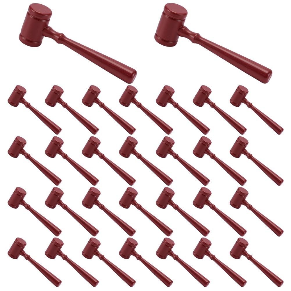 NBEADS 30 Pcs Plastic Judge Gavel Prop
