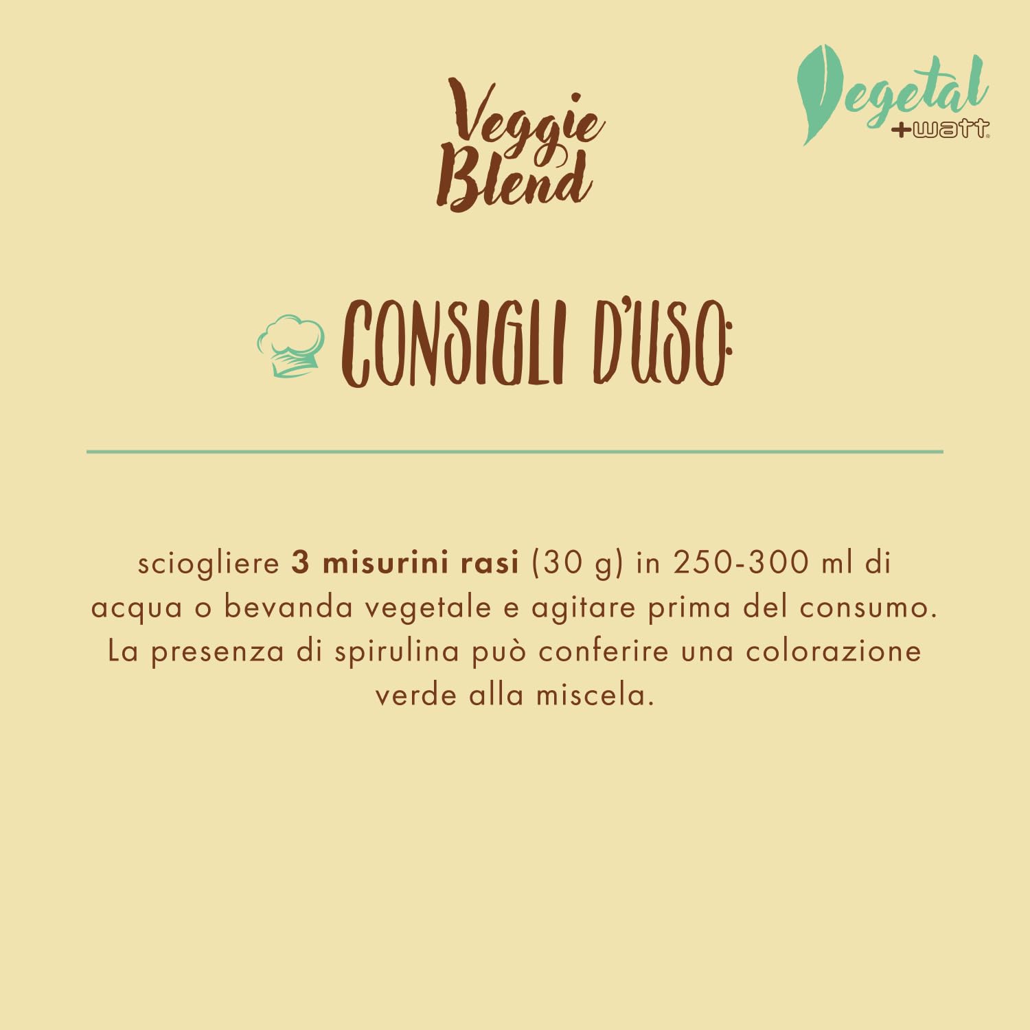 Veggie Blend 750 g - Proteine vegetali del pisello, del riso e della patata. Con spirulina e vitamina B12-100% vegetale e vegan - Gusto nocciola