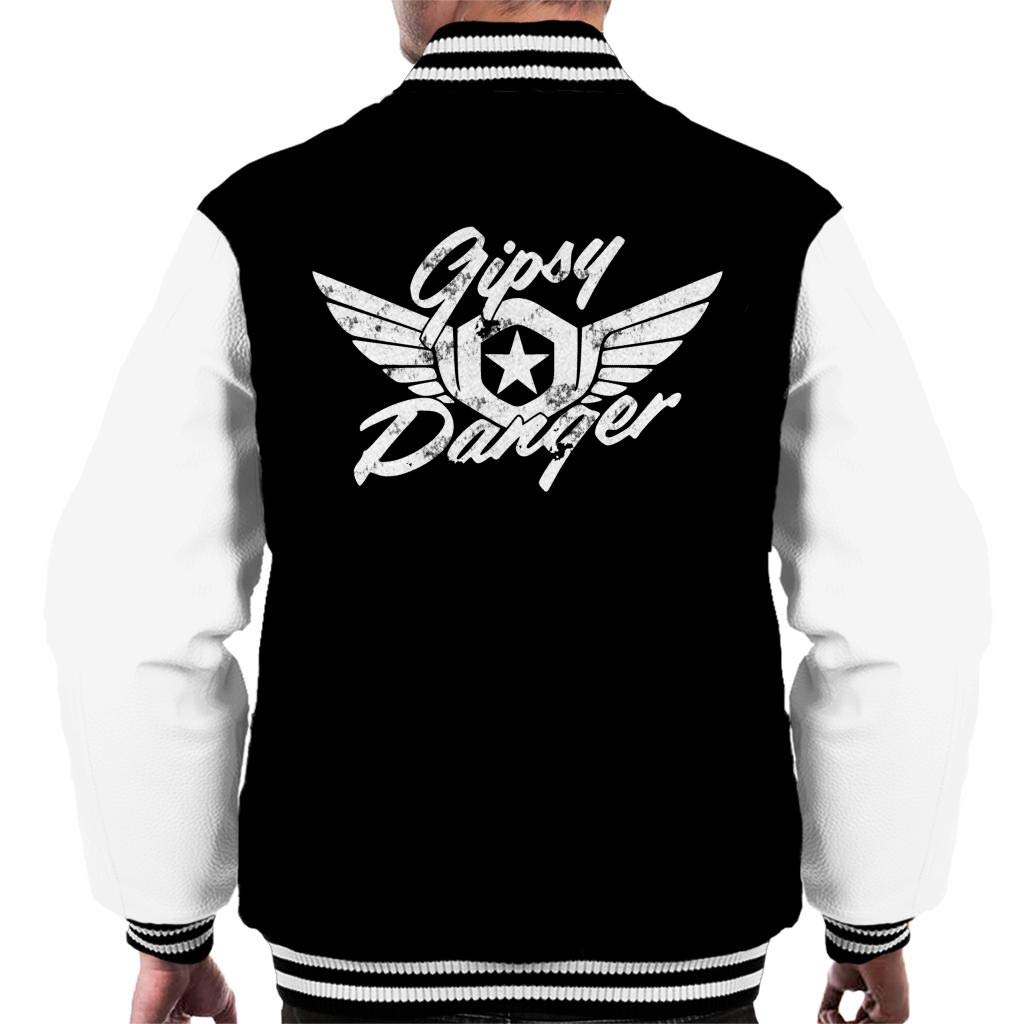 Cloud City 7 Pacific Rim Gipsy Danger Men's Varsity Jacket Black/White