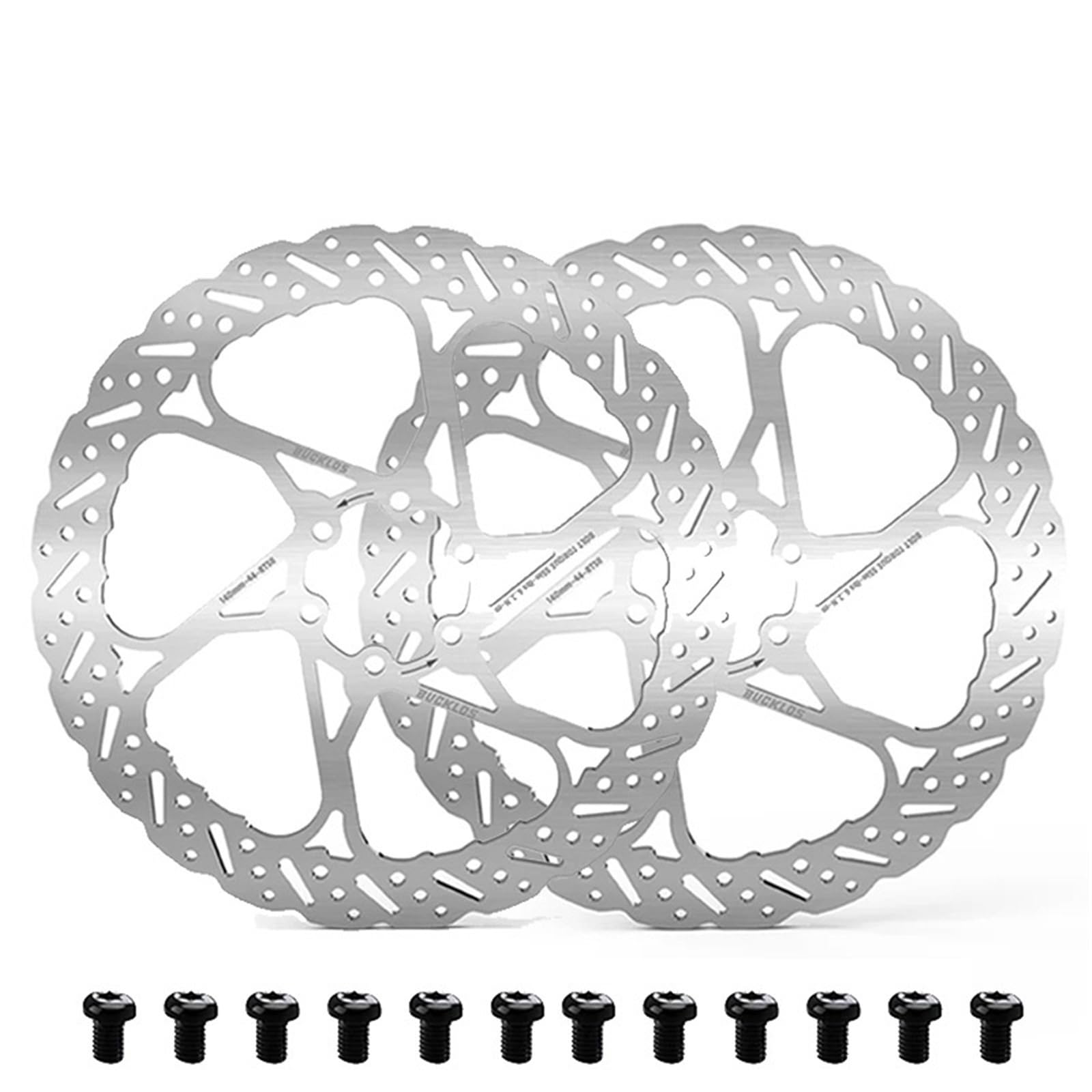 Pinzas de pistones de freno Rotor de freno de disco 140mm 160mm 180mm 203mm frenos hidráulicos de bicicleta disipación de calor rotores de carretera Mtb(180MM-2PC)