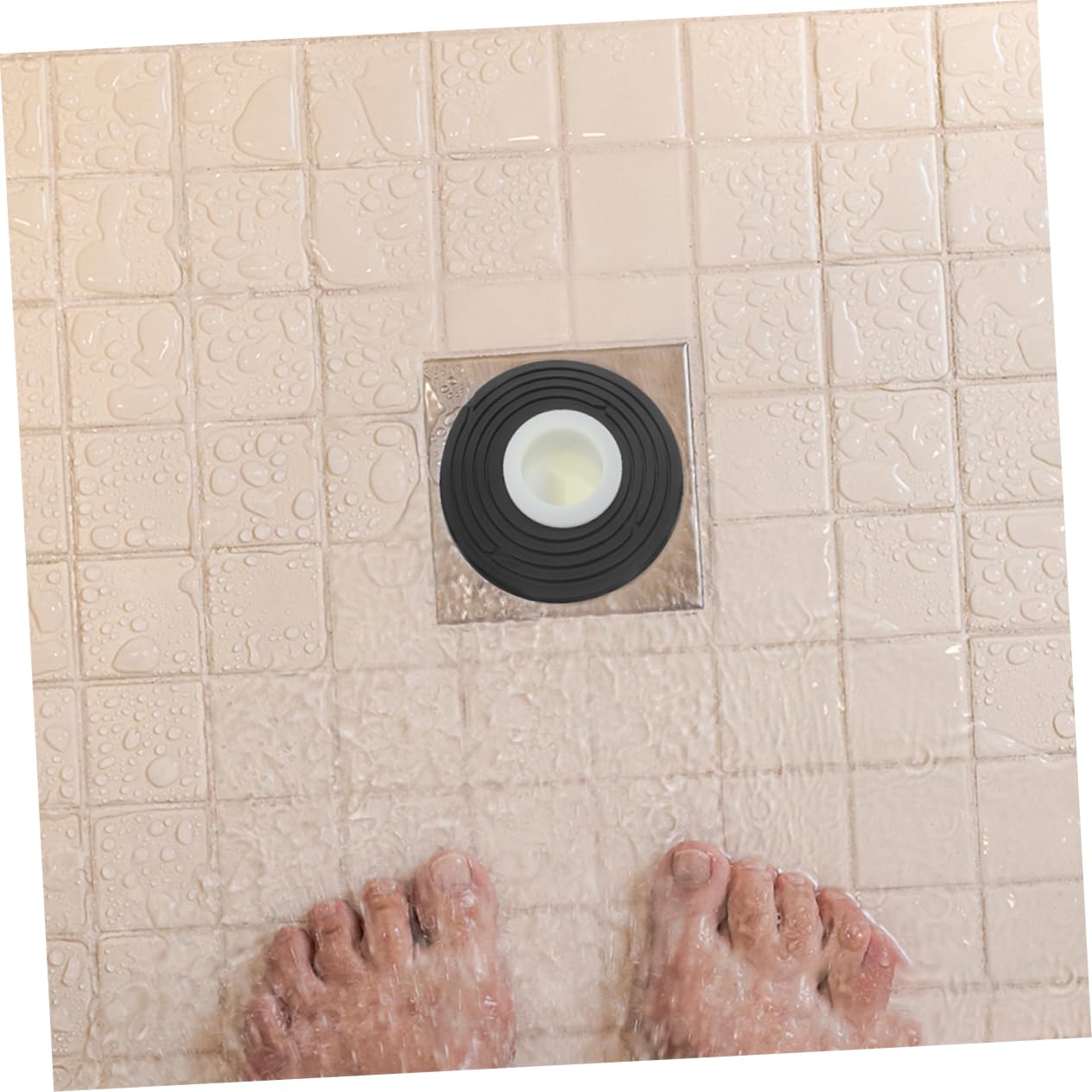 Uonlytech 10piezas De Cabello De Drenaje De Plástico Colador De Piso para Baño y Cocina contra Olores y Atascos De Limpiar y Usar