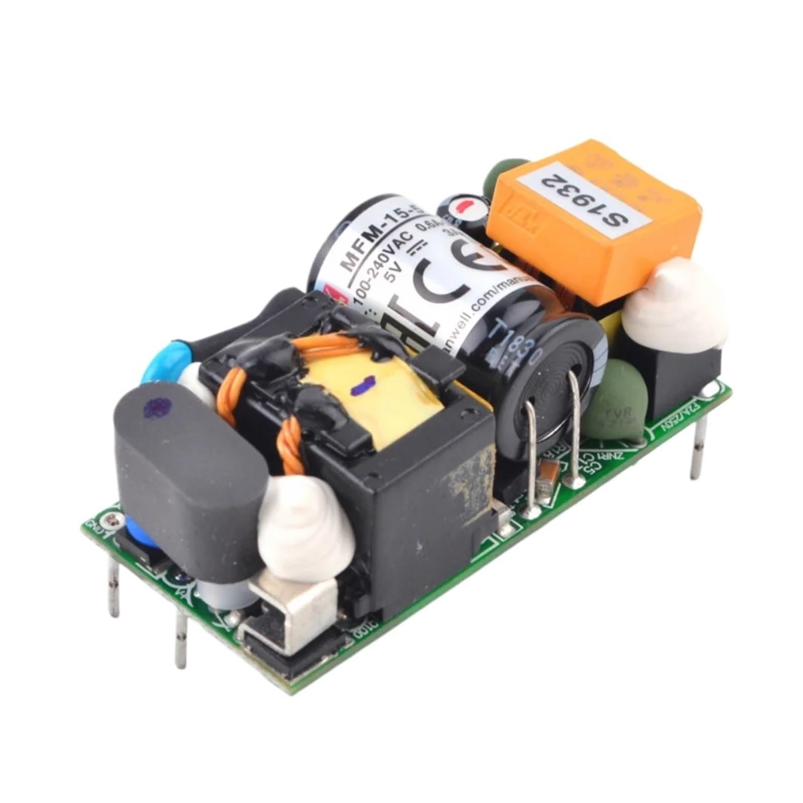 LEOTNNDQ DC3.3V 5V 12V 15V 24V 15W Single Output Power Supply(MFM-15-15)