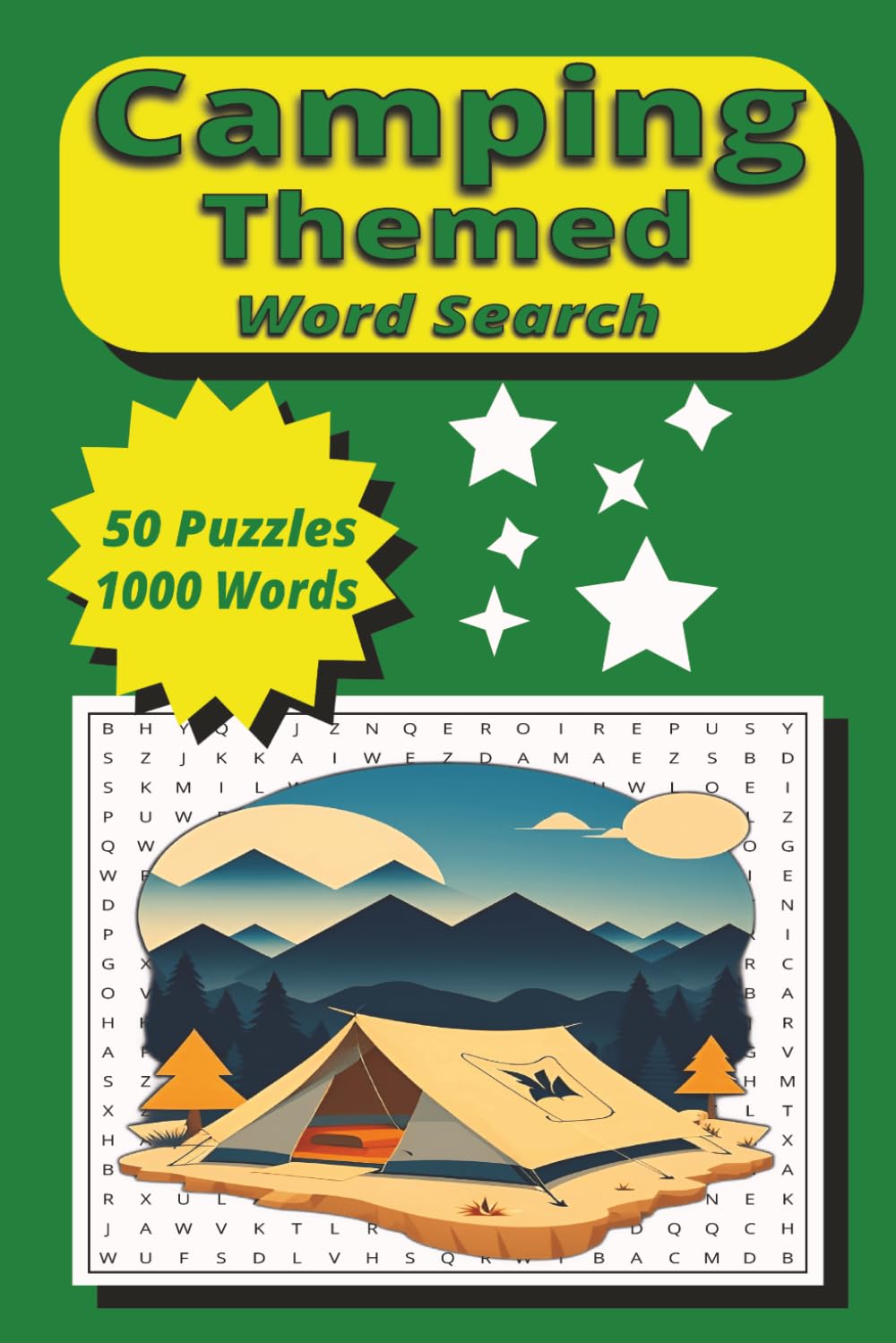 Camping Themed Word Search: Camping Word Search for Adults and Teens: Outdoor Adventure, Campfire Fun, Hiking Trails, Wildlife, Nature Puzzles and Relaxing Brain Games